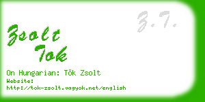 zsolt tok business card